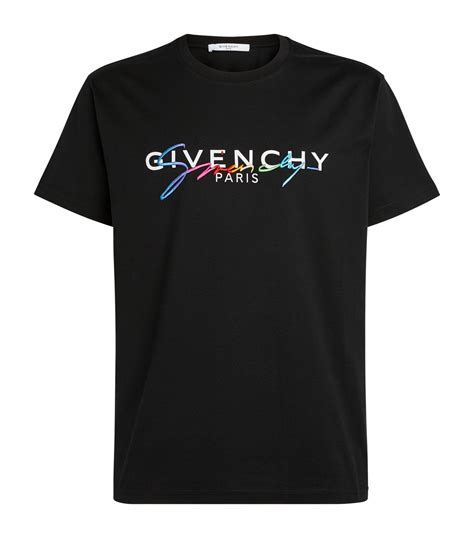 givenchy black and white t shirt|Givenchy signature t shirt.